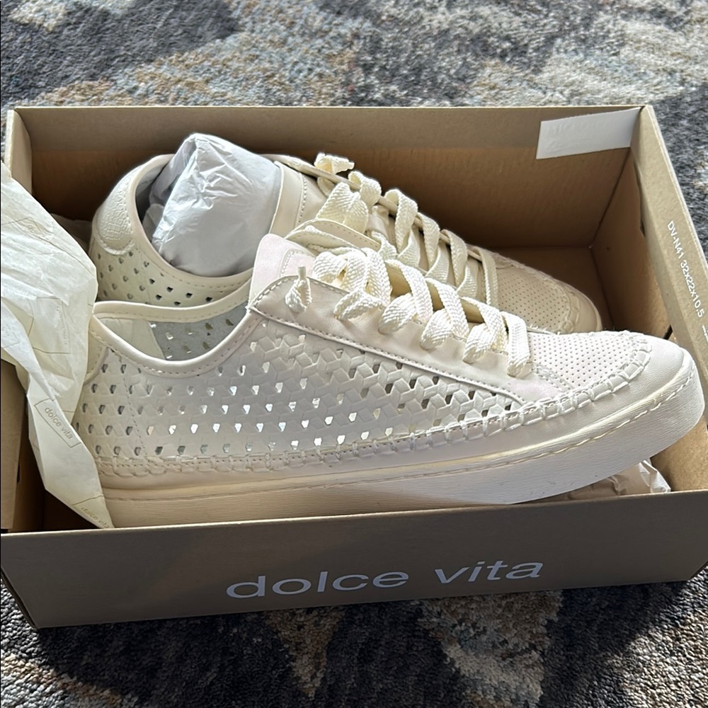 Dolce Vita White Stella Sneakers